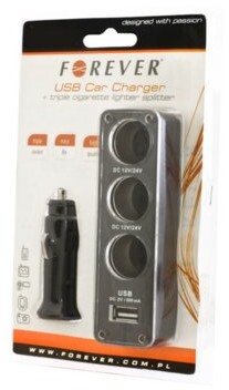 Libox Libox LIBOX Rozgałęziacz gniazda zapalniczki 3 gniazda 12V/24V + 1x USB LB0127