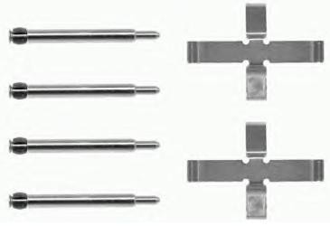 BREMBO Zestaw akcesoriów, klocki hamulcowe A 02 315