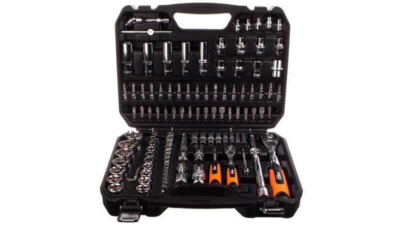 Neo Tools Klucze nasadowe 1/4'', 1/2'' CrV /zestaw 108szt./ 08-666 08-666