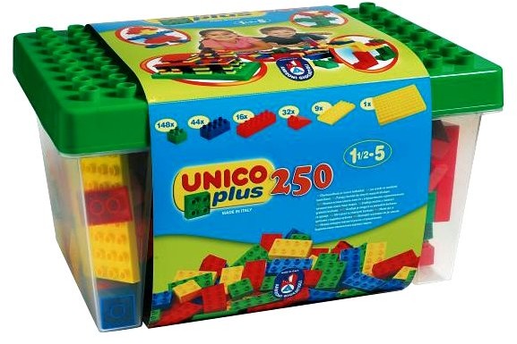 Unico Plus Box z klockami 250 elementów