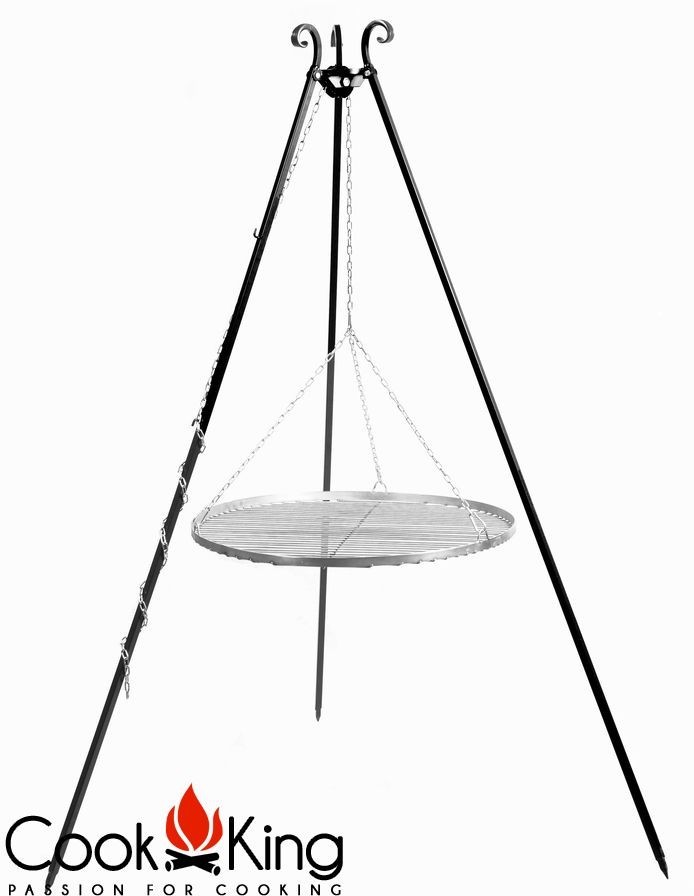 Cook&King Grill ogrodowy COOK KING Stal Czarna 80 cm + Palenisko 80 cm