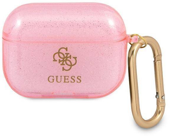 Guess Guess GUAPUCG4GP AirPods Pro cover różowy/pink Glitter Collection hurtel-74911-0