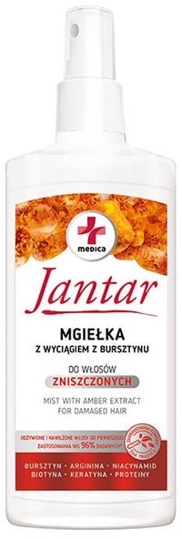 Ideepharm Jantar Medica mgiełka z wyciągiem z bursztynu do włosów zniszczonych 200ml