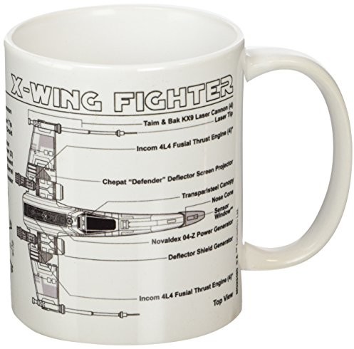 Star Wars X-Wing Fighter Sketch filiżanka ceramiczna MG23480
