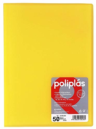 Grafoplas Grafoplas  teczka z 50 rękawami, Foolscap, Polipropylenowe okładki Folio drzewo cytrynowe 01461260