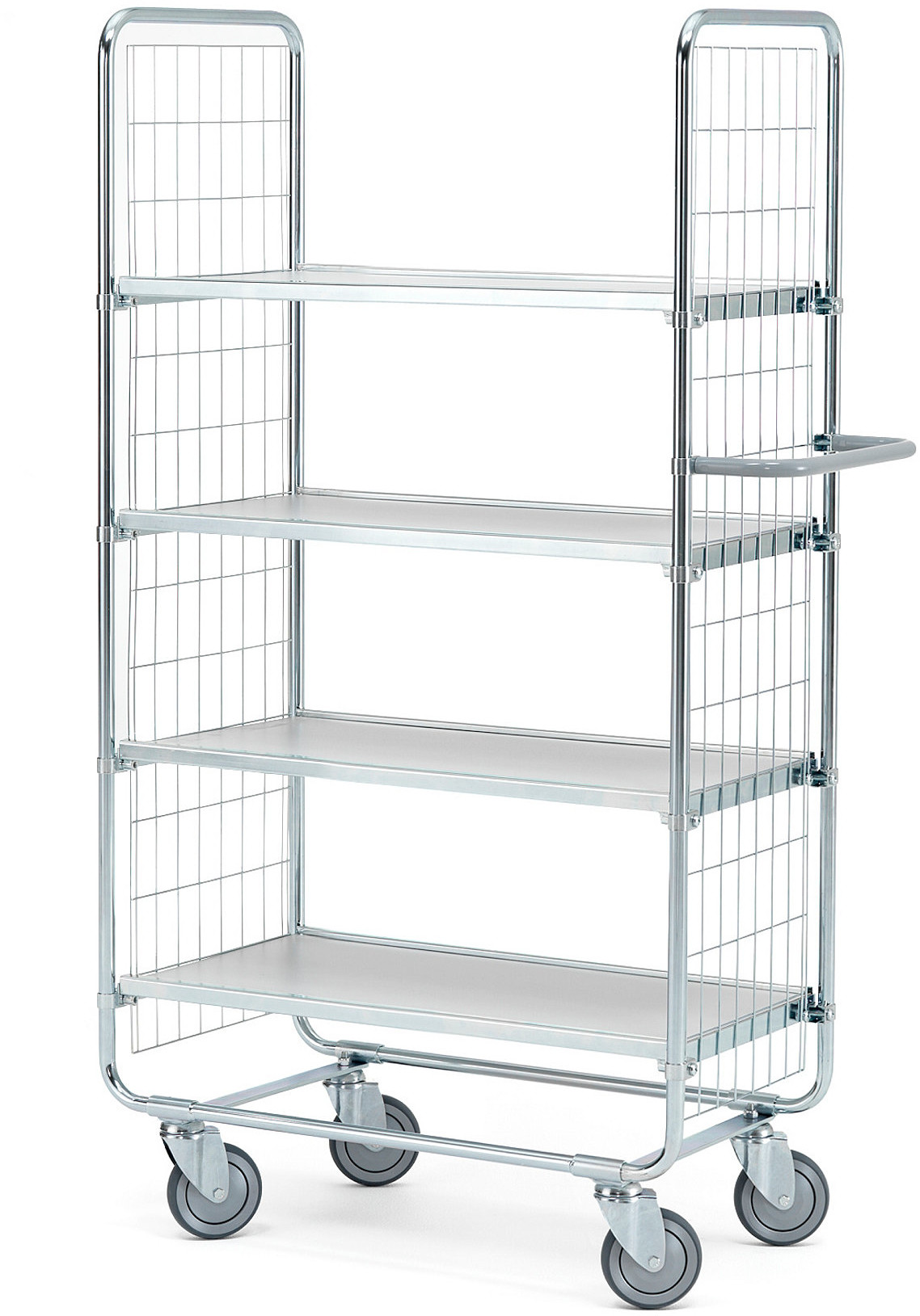 AJ Produkty Wózek z półkami, 4 półki, 200 kg, 750x425x1565 mm