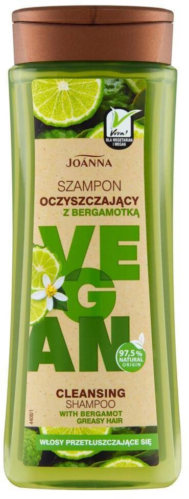 Joanna Vegan Cleansing Shampoo szampon oczyszczający z bergamotką 300ml 93871-uniw