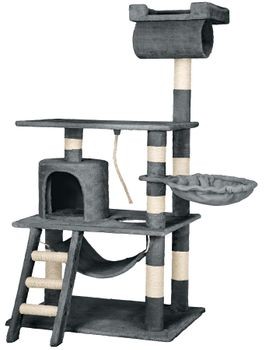 TecTake Drapak dla kota Stokeley 141 cm szary 402275