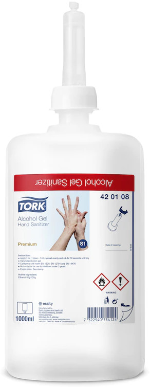 Tork Alkoholowy preparat w płynie do higienicznej i chirurgicznej dezynfekcji rąk S1 Tork 1 litr