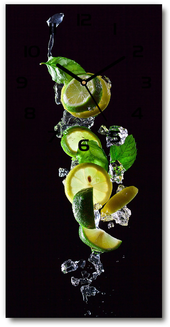 Zegar ścienny Limonka i cytryna