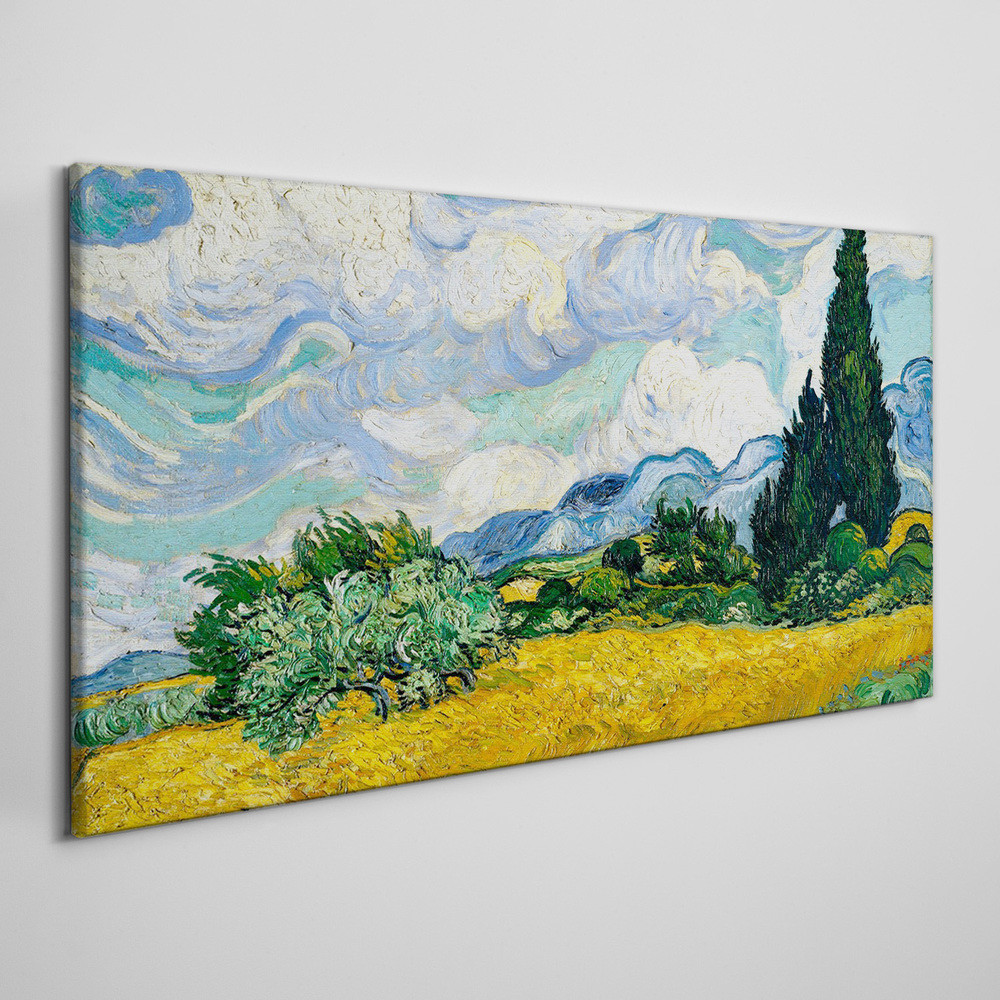PL Coloray Obraz Canvas Pole Przenicy Van Gogh 100x50cm