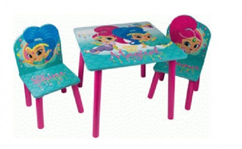 Global Global Zestaw drewniany stolik i krzesła Shimmer i Shine 16_5844