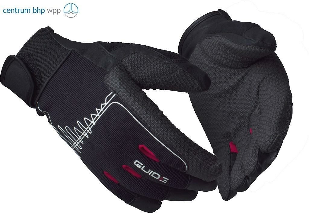 GUIDE Gloves RĘKAWICE ANTYWIBRACYJNE VIBRO 8010; CAT. II; EN 388:2016 2112X; EN ISO 10819:2013/A1:2019