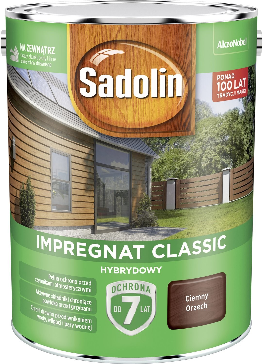 Sadolin Impregnat Classic ciemny orzech 4,5 l