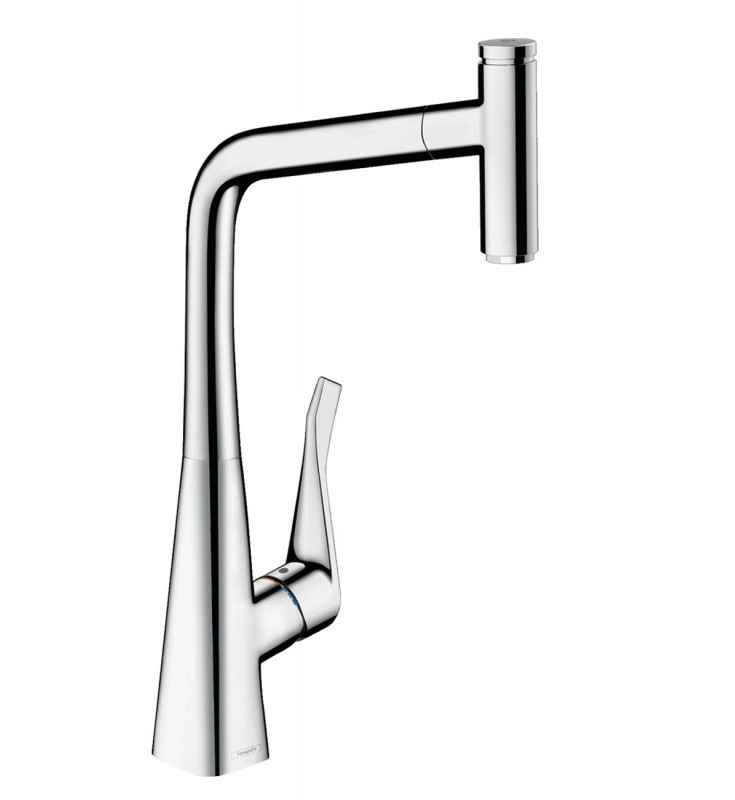 Hansgrohe Metris Select M71 Bateria kuchenna z wyciąganą wylewką chrom