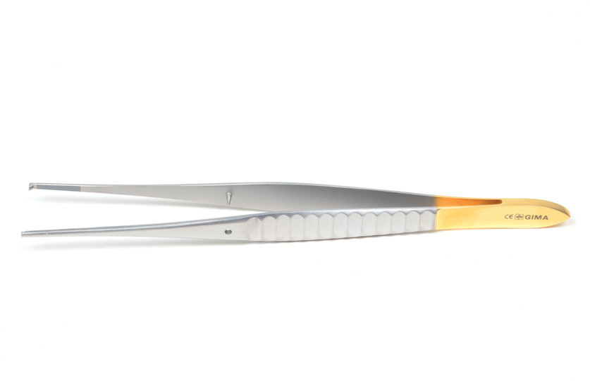 GIMA ZŁOTA GILLIES PINCETA - 15 cm Narzędzia medyczne 1x2 ząbki GMA26558