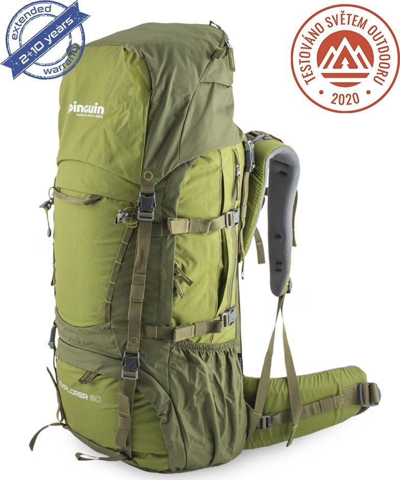 Pinguin Plecak turystyczny Explorer 60 Nylon khaki Explorer 60 Nylon