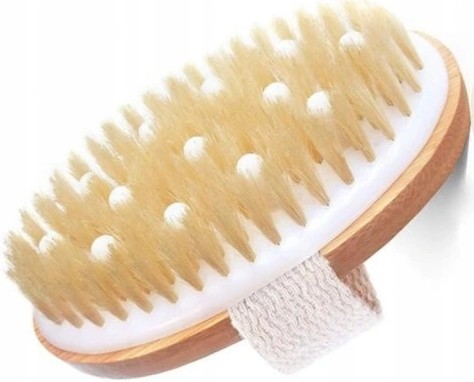 Naturalna Szczotka Masażu na Sucho Drewniana Agawa