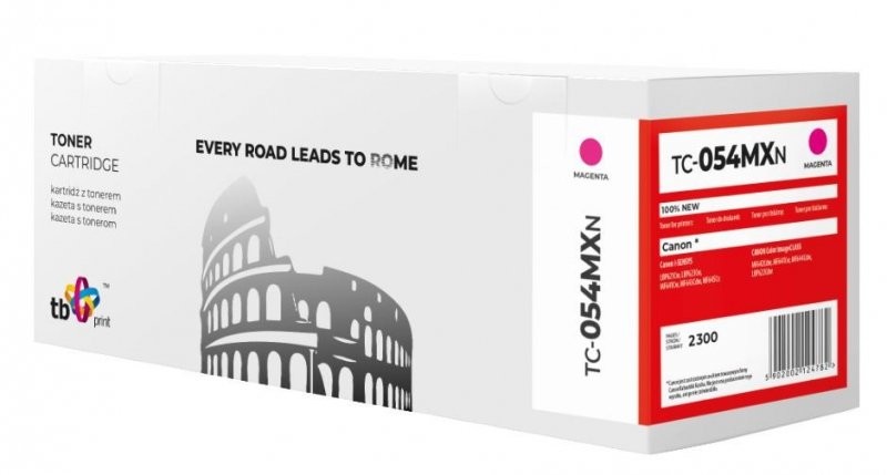 TB Print Toner do Canon LBP 620C 054H TC-054MXN magenta 100% nowy TC-054MXN