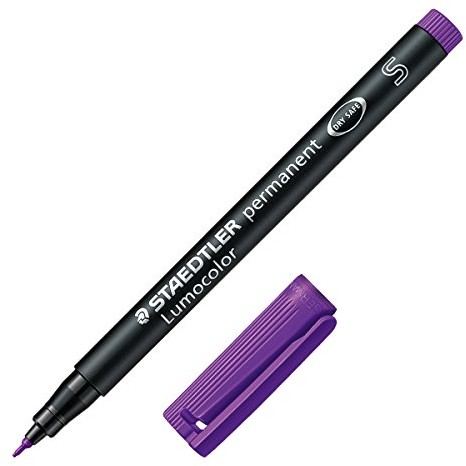 Staedtler 313 Lumocolor pisak uniwersalny S-koronka, trwałe, około 0.4 MM, 10 sztuk w kartonie Kabura, fioletowy 313-6