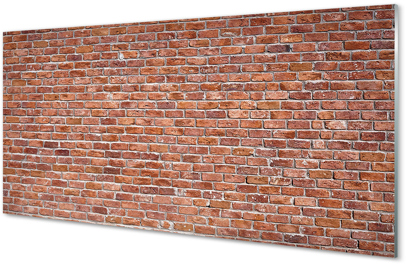 Tulup.pl Szklany Panel Cegła ściana mur 100x50cm