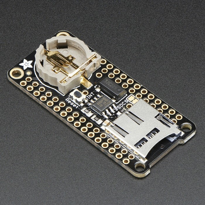 Adafruit FeatherWing Adalogger - RTC PCF8523 + microSD - nakładka dla Feather ADA-05591