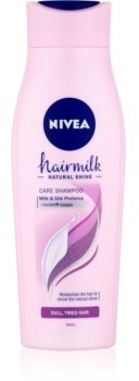 Nivea Hairmilk Natural Shine szampon pielęgnujący do włosów osłabionych bez połysku 250 ml