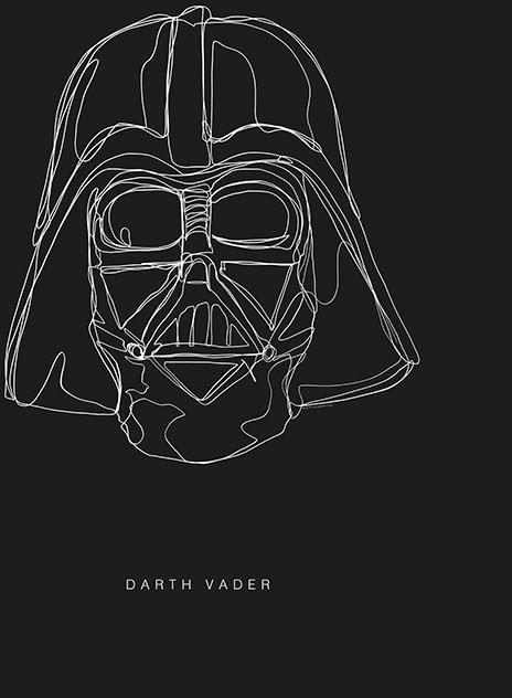 Obraz Komar Star Wars Lines Dark Side Vader WB099 WB099