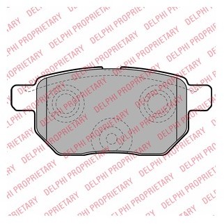 DELPHI Zestaw klocków hamulcowych, hamulce tarczowe LP2105