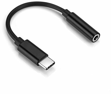 Samsung Excellentas Excellentas USB C AUX adapter audio typu C żeński adapter kompatybilny z Galaxy Note 9, S8, S9, S10, Huawei Mate, Pro, P20, P30, Sony Xperia, MacBook w kolorze czarnym 7426996501650