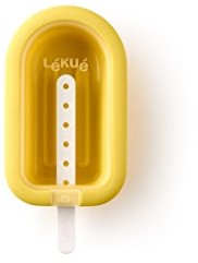 Lékué 3400223 V30u150 lodu forma XL można układać w stos, silikon, żółty, 16.5 x 7.5 x 2.6 cm 3400223V30U150