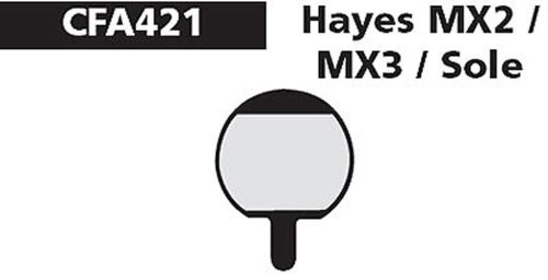 Hayes EBC nakładki na hamulce tarczowe MX2/3 i sole, zielony FA421