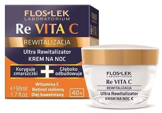 Flos-Lek Re Vita C 40+ ultra rewitalizator krem na noc 50ml 61742-uniw