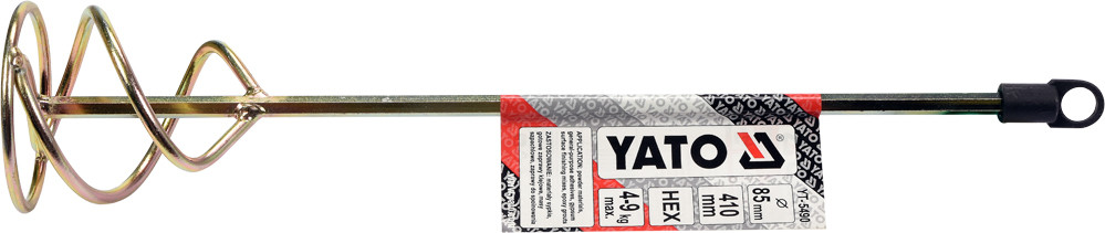 Yato Mieszadło spiralne prętowe 85x410mm uchwyt HEX YT-5490