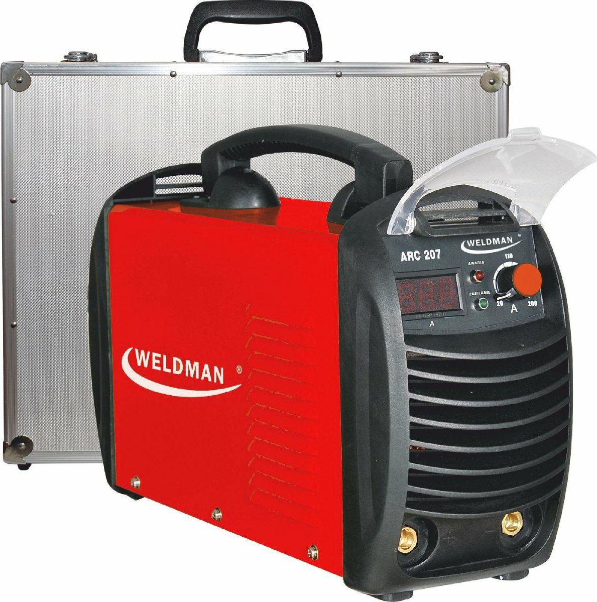 Weldman SPAWARKA INVERTER ARC-207/WALIZKA ALUMINIOWA D103015