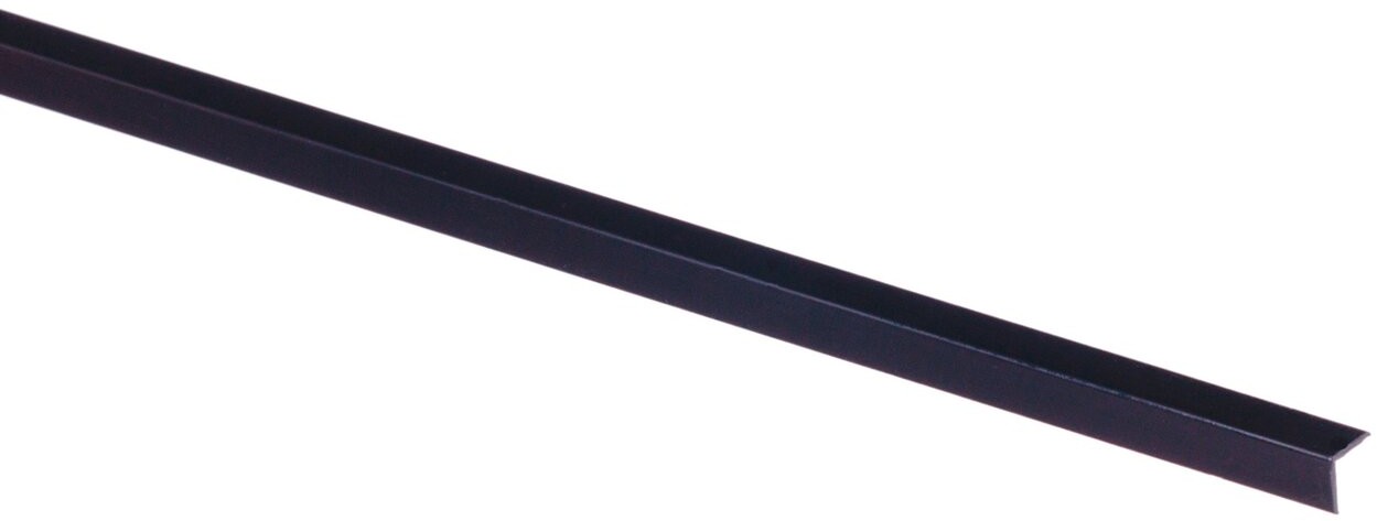 Gah Alberts GAH Alberts Profil kątowy PCV czarny 10 mm x 10 mm x 1000 mm