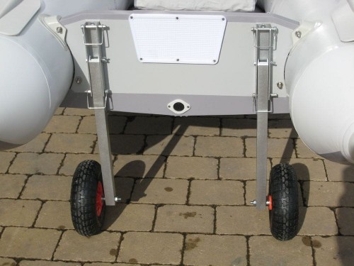 Viamare Kółka montowane do pawęży pontonu Slip Wheels wysuwane do 135 kg