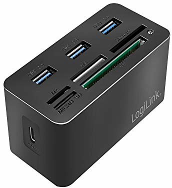 Logilink CR0046 - USB 3.2 Gen 1 czytnik kart MS/SD/M2/microSD/CF i 3 x USB CR0046