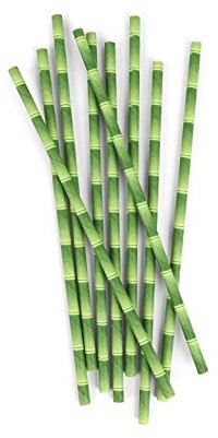 Kikkerland cu75 ze standardem Öko słomki z papieru z bambusa 144-ER Set CU75