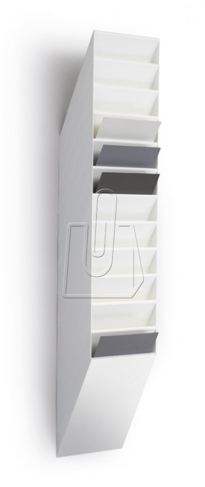 Durable Zestaw dwunastu pionowych pojemników Durable FLEXIBOXX A4 biały 1709763010