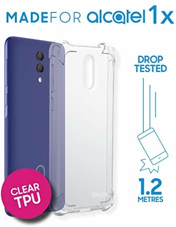 Alcatel Alcatel 1X odporne na wstrząsy przezroczyste etui na telefon GCCALC1XCASCLR