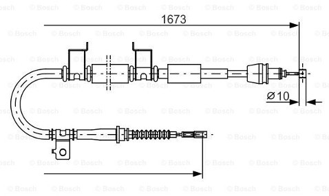 BOSCH Linka hamulcowa prawa, 1 987 482 362 - Bezpłatny zwrot do 30 dni, największy wybór produktów. 1987482362