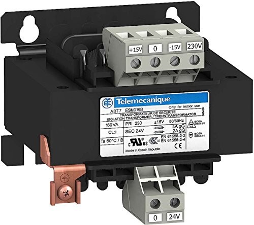 Schneider Electric transformator abt7esm040b 400 VA 24 V AC 230 Vac jednofazowy transformator sterujący 3389119400824 ABT7ESM040B