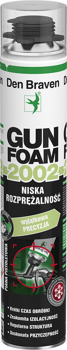 Den Braven Pianka pistoletowa niskorozp.750ml 2002 Gratis