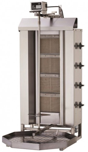 Resto Quality Gyros opiekacz gazowy do kebaba 4 palniki wsad 60kg KLG221 KLG221
