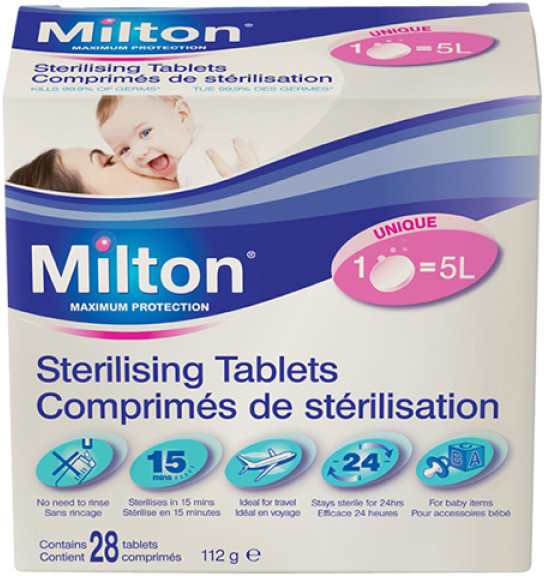 LadyCup Milton Sterilising Tablets 28tbl