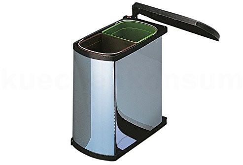 Hailo 3416101 MF Swing 45.2/16 bs pojemnik na odpady do szafek o szerokości od 450 mm z drzwiami obrotowymi 3416101