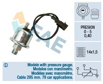 FAE Czujnik ciśnienia oleju FAE 14010