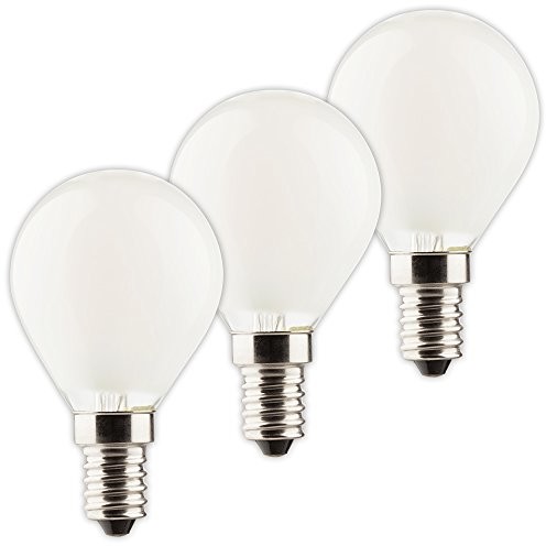 Müller Licht 400294 _ zestaw A + +,-częściowy zestaw retro lampa z diodami LED Kształt kropli zastępuje 40 W, szkło, 4 W, E14, srebrny, 4.5 x 4.5 x 8 cm 400294_Set
