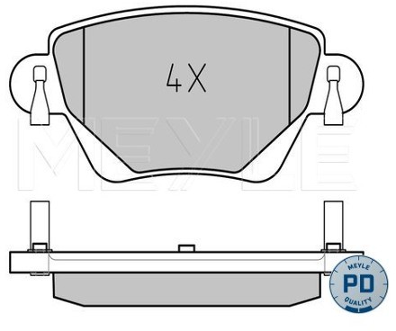 Wulf Gaertner Autoparts Zestaw klocków hamulcowych, hamulce tarczowe Wulf Gaertner Autoparts 025 235 5717/PD